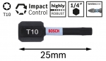 BOSCH ImpactControl Torx® csavarbit (T10; 25mm; 2db)