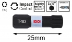 BOSCH ImpactControl Torx® csavarbit (T40; 25mm; 2db)