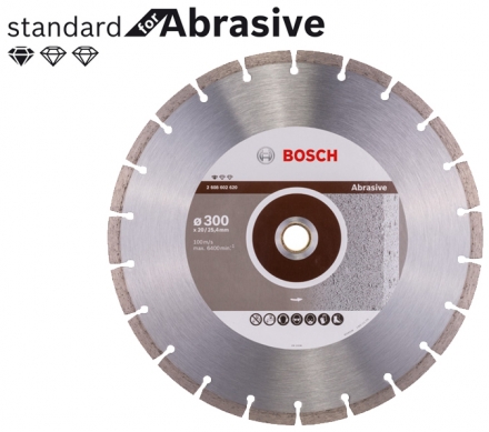 BOSCH Standard for Abrasive gyémánt darabolótárcsa asztali és benzinüzemű vágógépekhez