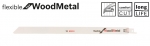 BOSCH S 1222VF Flexible for Wood and Metal szablyafűrészlap (5db)