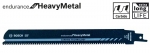 BOSCH S 1155CHM Endurance for Heavy Metal keményfémlapkás szablyafűrészlap (10db)