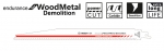 BOSCH S 1267XHM Endurance for Wood and Metal Demolition keményfémlapkás szablyafűrészlap (10db)