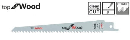 BOSCH S 644D Top for Wood szablyafűrészlap (25db)