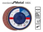 BOSCH X431 Standard for Metal, lamellás csiszolótárcsa (10db-os)