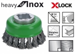BOSCH X-Lock Heavy for Inox fonott huzalú csészekefe